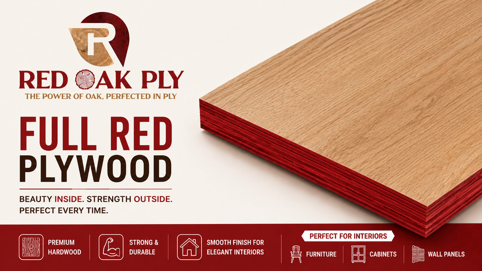 Full Red Plywood